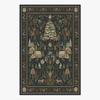 Living Room Carpet French Vintage Floral Pattern Rug Bedroom Bedside Soft Area Rugs Machine Washable Non-slip Large Floor Mat