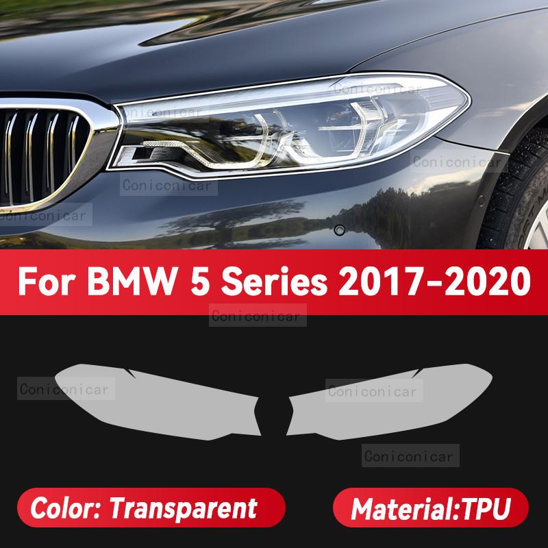 Do BMW serii 5 G30 G31 G60 G61 2017-2024 Samochodowa folia ochronna na reflektory przednie Przezroczysta folia TPU Anti-scratch na przednie światła