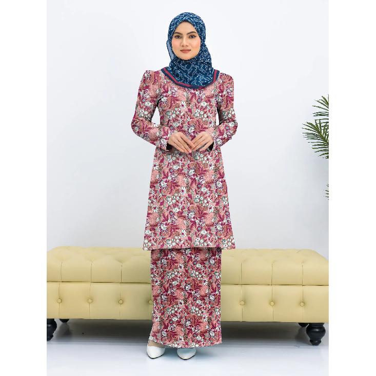 

New Baju Kurung Pahang women s elegant suit as soft as cotton floral print comfortable breathable fashionable Muslim new products 4XL дубильная кора