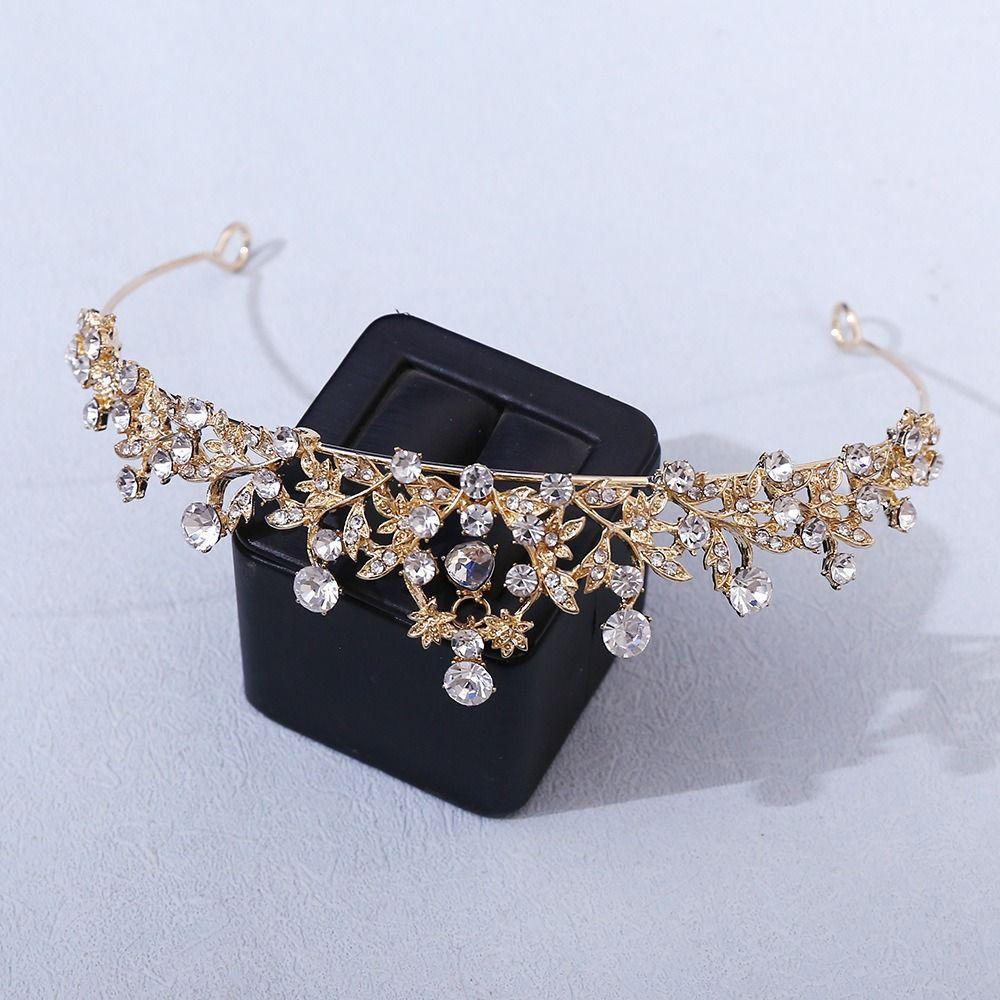 High-end Bridal Tiara Atmosphere Wedding Crown Headpieces Quenn Crown  Birthday Party