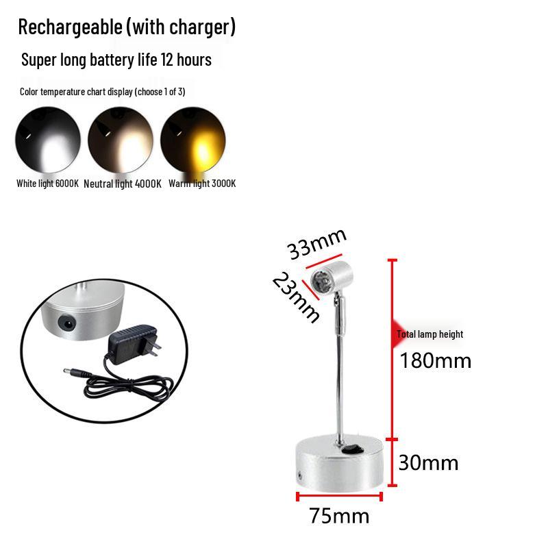 Wireless Jewelry Display Spotlight with Battery
