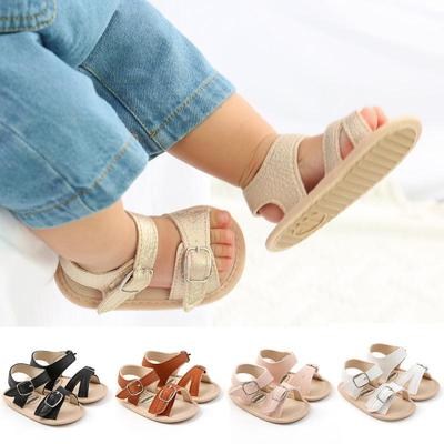 Sommer Baby Kind Junge Mädchen Sandalen Neugeborenen Leder Weiche Sohle Krippe Schuhe