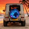 Dreamy Crystal Cave Themed Spare Tire Cover Made Of Polyester Fiber, Suitable For Universal Tire Protection