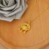 Fu Character Safe Lock Necklace Female Ruyi Bell Fringed Pendant Classical Chinese Style Hollow Design Craft Collarbone Chain Quality
