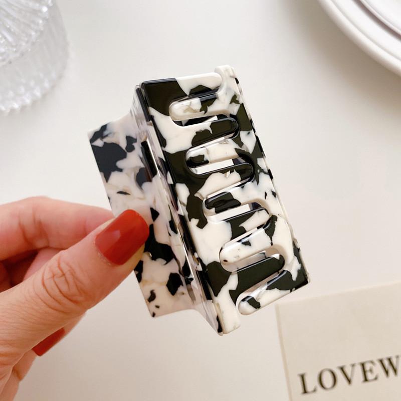 Elegante 6cm Acetat Haarspange Stilvolles Geometrisches Haaraccessoire für Frauen