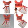 Enchanting Princess Moana Costume Outfit Bra Skirt Set For Little Girls Cosplay Adventure
