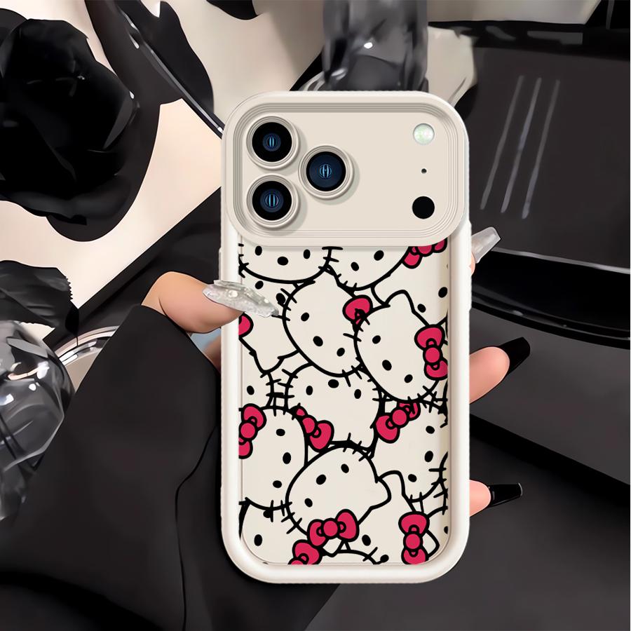 Case for Apple iPhone 17 Pro Max 16e 16 15 11 13 Mini XR Air XS 12 14 Plus Phone Cover Sanrio Cartoon Hello Kitty