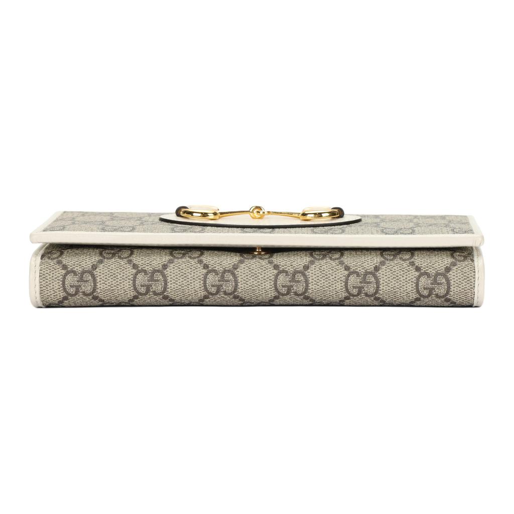 Gucci Horsebit 1955 Gold Horsebit Monogram Print Snap Closure Coated Canvas And Leather Shoulder Bag Women shoulder bag 621888-92TCG-9761