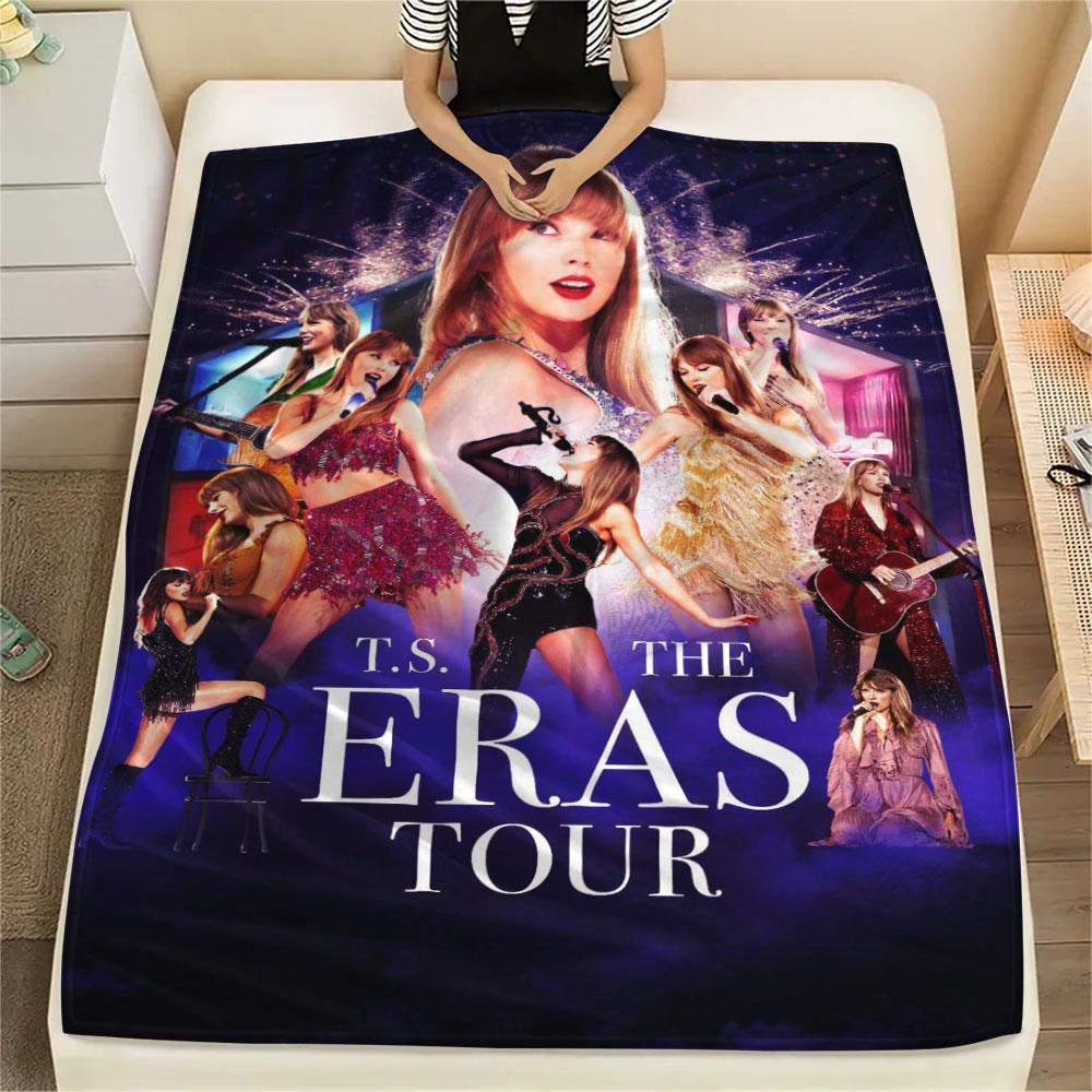 Taylor Swift printing Flannel Blanket Bedroom Sofa Camping Warm blanket Gifts for family and friends-MJ009
