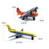 Toy Airplane 6 Pack Mini Diecast Airplanes,Aircraft Plane Playset Includes Glider Planes,Airlines Plane Toys for Birthday Party Favor Toys for Kids