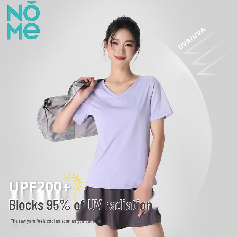 NOME Women s Ice Silk Quick-Dry V-Neck T-Shirt S
