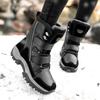 Autumn and Winter Velvet Cotton Boots Thickened Cotton Shoes Warm Snow Boots Medium Boots Women's Boots