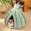 Four Seasons Universal Warm Semi-closed Pumpkin Warm Cat Nest Removable and Washable Plush Pet Nest