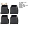 4/6Pcs Heavy-Duty Bed Chair Risers Furniture Feet Mats Non-Slip Wear Resistant Easy To Install Sofa Couch Raisers Stand