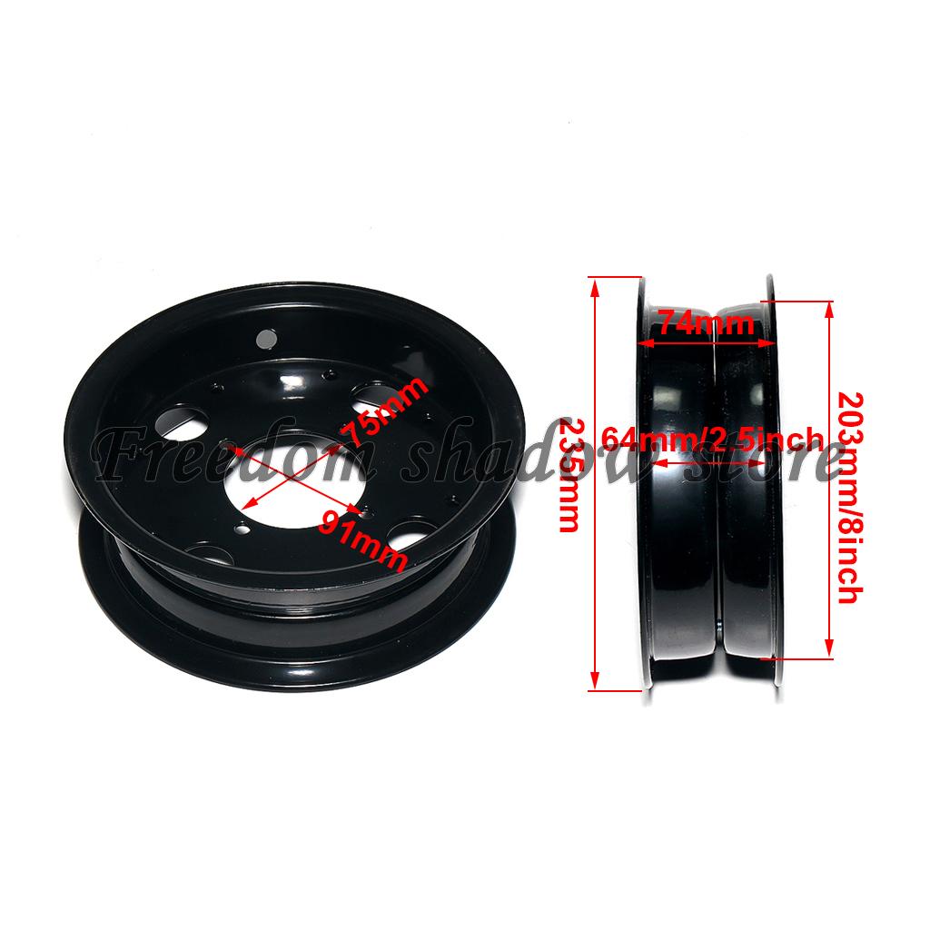 2.50-8 2.50J-8 Clamping Wheel Hub Iron Split-disc Wheel Hub For Honda Monkey Bike Z50 Z50A Z50J Z50R Z50Z Z50M BAJA