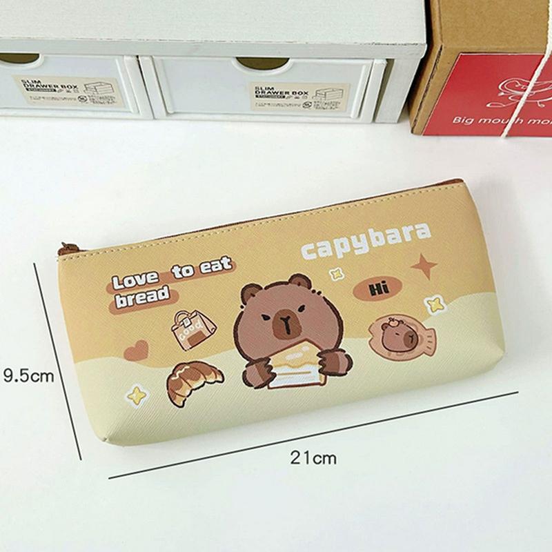 

Сумка для ручек капибара, высокий уровень внешнего вида, студенческая сумка для канцелярских принадлежностей, пенал, мультяшная сумка для ручек капибара, сумка для хранения канцелярских принадлежностей