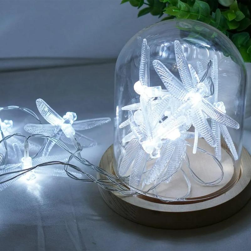 1PC 1.5M 10LED Battery Powered Dragonfly String Lights for Home Garden Bedroom Wedding Birthday Party Festival Holiday Decor