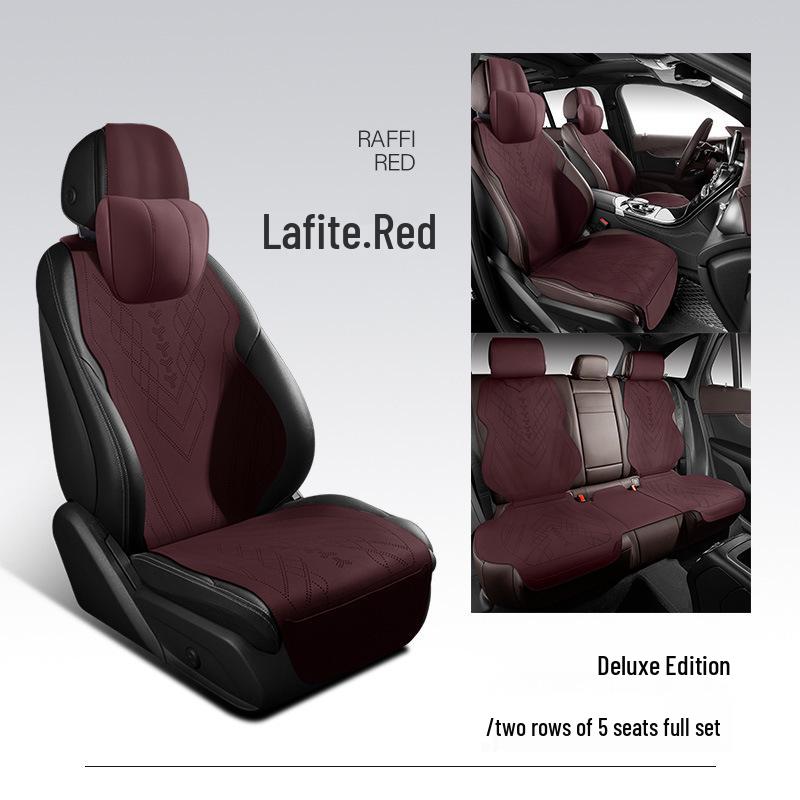 Volkswagen-Compatible Suede Car Seat Cushion, Universal Five-Seater Half-Surround Cover