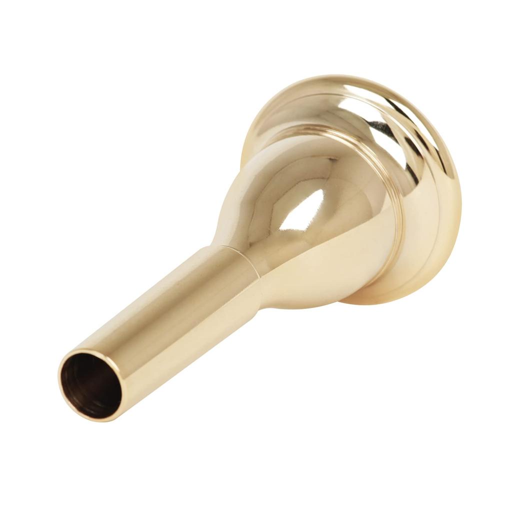 Tuba Mouthpiece Solid Durable Brass Construction Gold Plated Musical Instrument Accessories Mouthpiece,Tuba