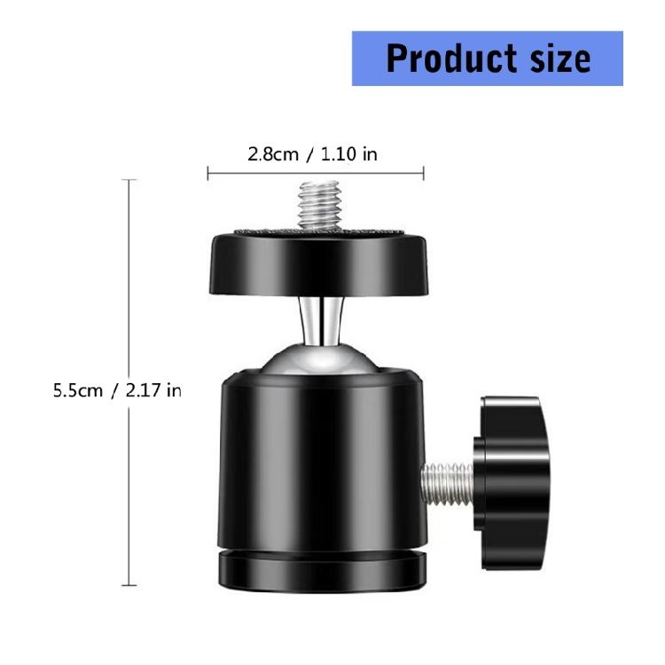 High Compatibility 360 Degree Metal Tripod Round Head For Enhances Stability And MultiAngle Shoot Tripod Accessory