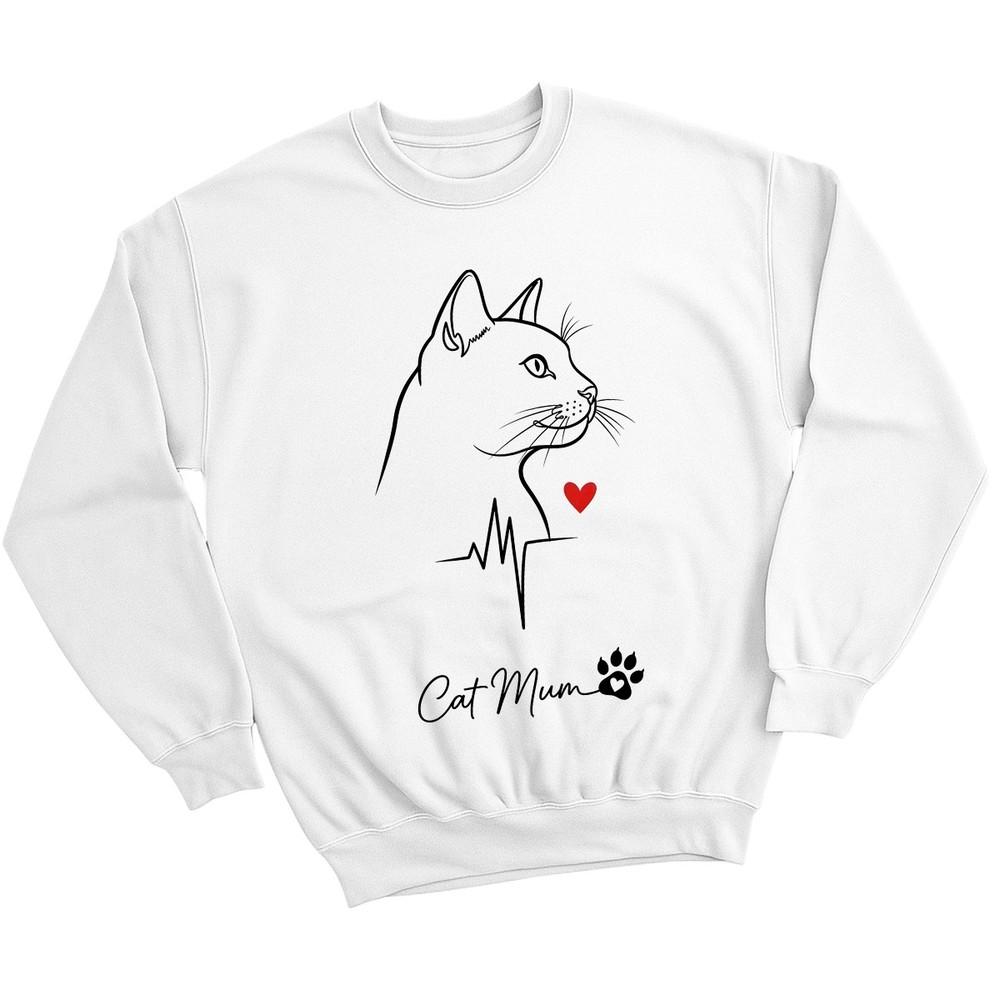

Кошка Мама Владельцы Кошек Животные Мужской Свитшот Женский Джемпер Графический Унисекс Пуловер XL