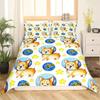 Kids Cute Dog Bedding Set Bedclothes Cartoon Dogs Comforter Cover for Boys Girls Children Pet Puppy Animal Polyester Duvet Cover