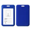 UV Color Team ID Card Holder with Sliding Cover and Lanyard for Work Badges