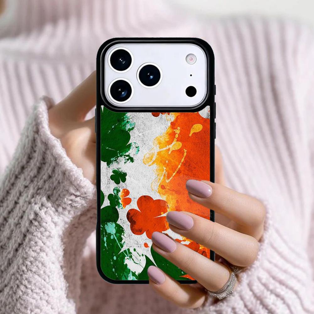 Ireland Irish Flag Phone Case For Apple iPhone 17 Air 16E 15 14 Plus 13 12 11 Pro Max Mini Funda Cover