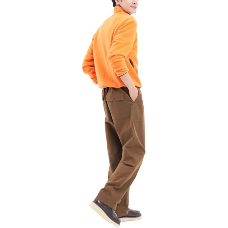 Uniqlo Solid Color Straight Leg Casual Work Pants Unisex pants Brown 459707-36