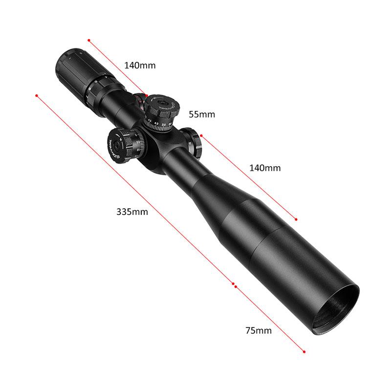 FIRE WOLF 4-14X44 IR Taktisches optisches Zielfernrohr Einstellbar Rot Grün Kreuz Jagd Zielfernrohr Glas Frontvisier
