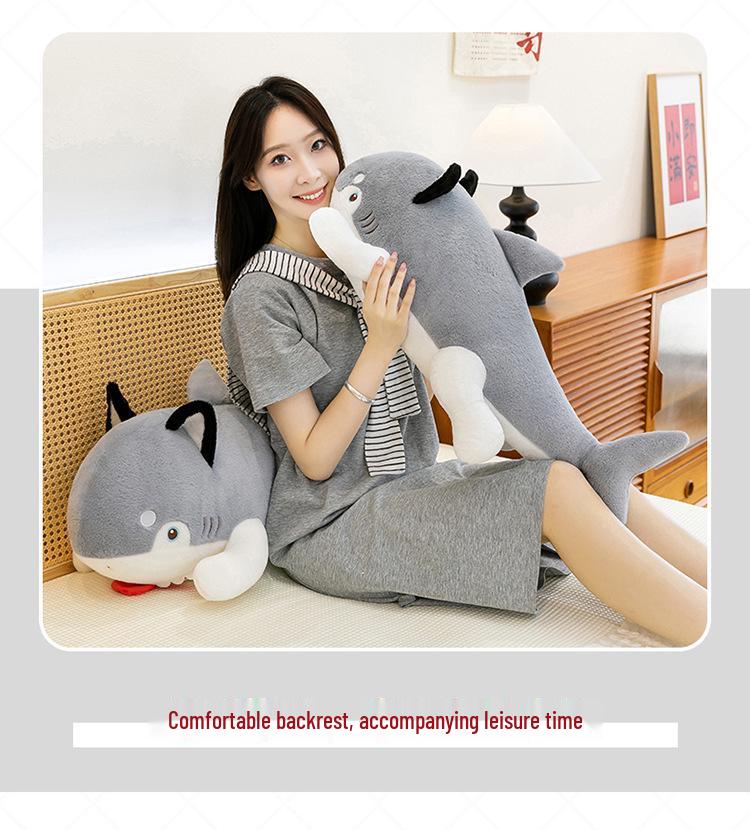 Ocean Series Great White Shark Plush Toy - Family Ornament, Bedtime Companion, Pillow Gift for Girls