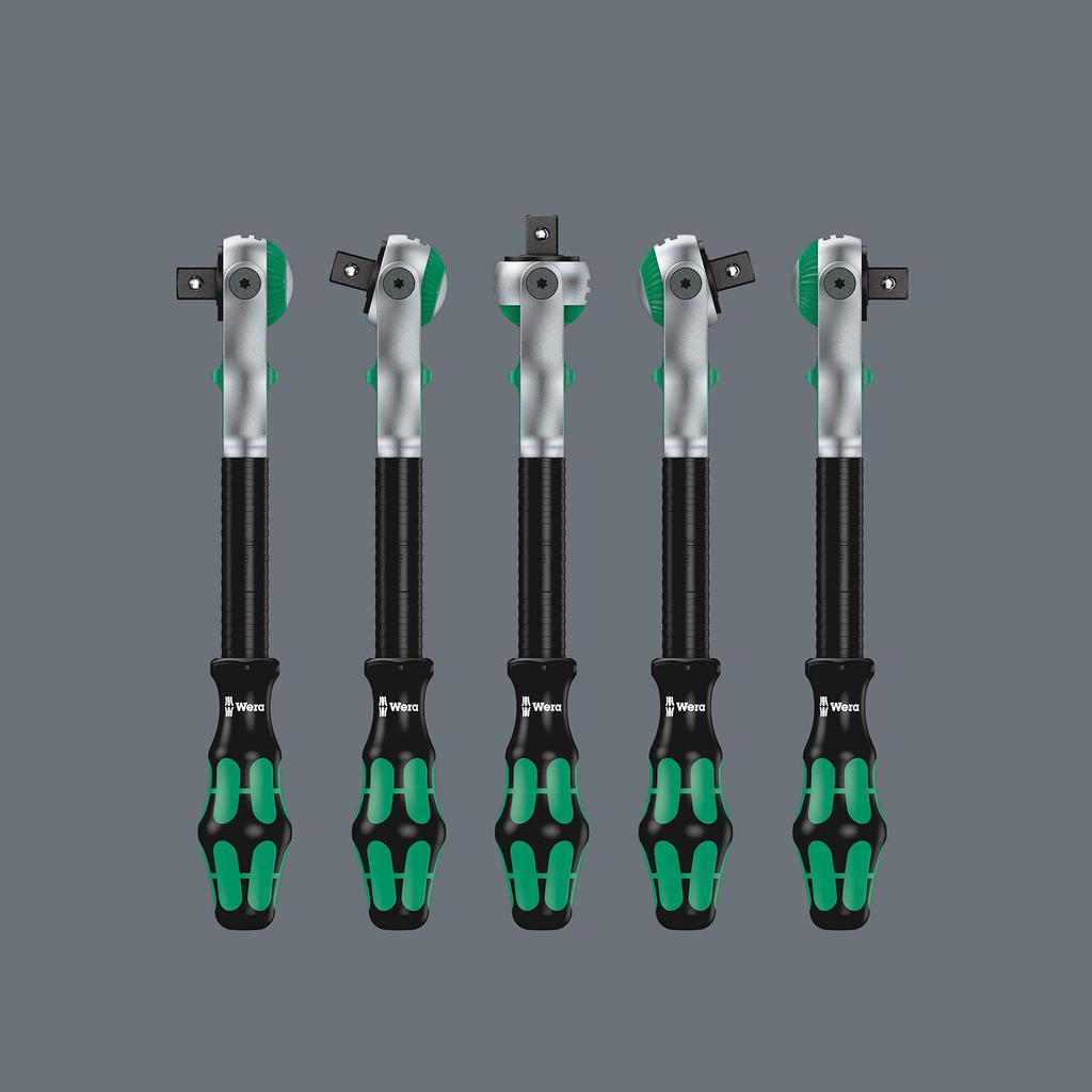Wera 05004016001 Zyklop 8100 SA 6 Speed Ratchet Set Imported from 1/4" Set, 28-Piece [Officially Japan]
