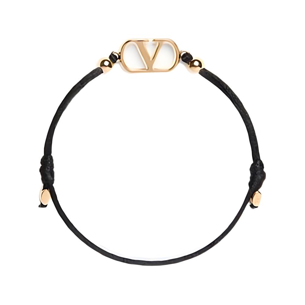

Valentino Logo Bracelet Women accessories Black Gold WJ0X85VGJ F,Black/Gold