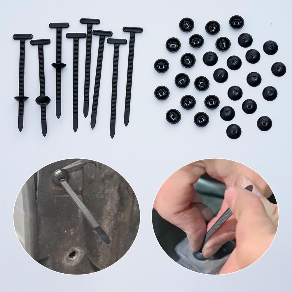 100/50/20PCS Self-locking Nylon Universal Cable Tie Buckle Plastic Fixed Strap Iron Cable Gap Car Instrument Zip Ties Tools