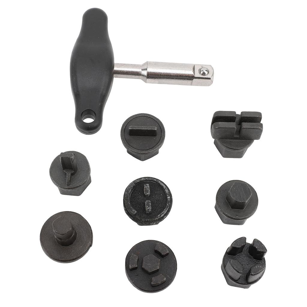 9Pcs Oil Pan Drain Plug Repair Kit Portable Versatile Oil Sump Drain Plug Tool Set for Plastic Oil Pan Oil Drain Plug