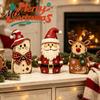 Rustic Autumn Table Decor 3Pcs Wooden Halloween Cat Tabletop Decor, Farmhouse Black Figurine Hand Painted Holiday Collectibles with Witch Hat,