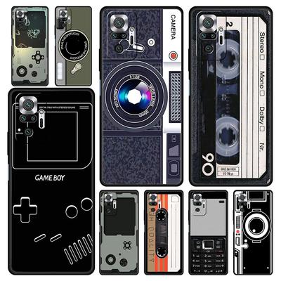 Für Redmi 10C Hüllen Vintage Kamera Radio Band Kassette Hülle für Xiaomi Redmi Note 12 11 9S 9 10 Pro Plus 7 9T 8T 9C 9A 8A Cover