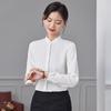 Women's Stand Collar Long Sleeve Professional Blouse