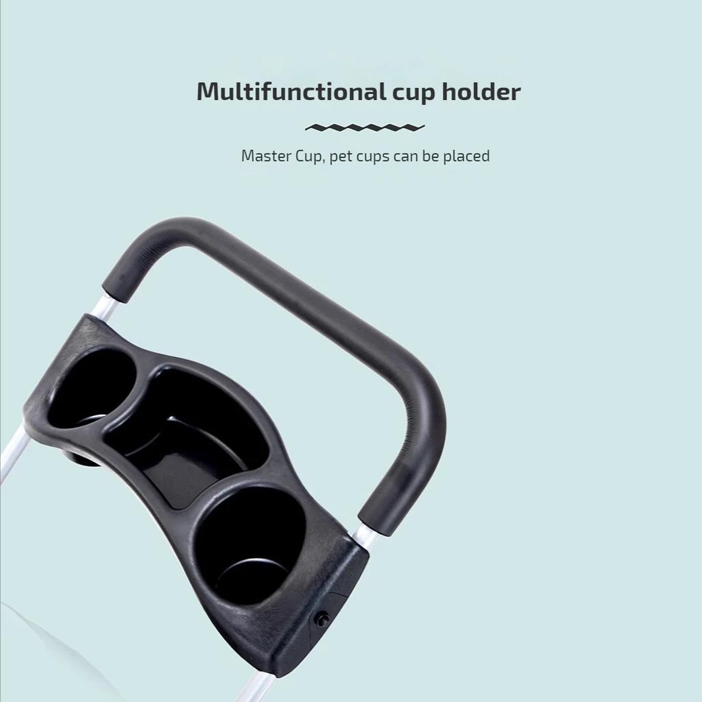 Outdoor Pet Cart Portable Folding Pet Stroller Car Dog Cat Teddy Mouse Rabbit Small Lightweight Carriage Pet Cart Dog Carrier