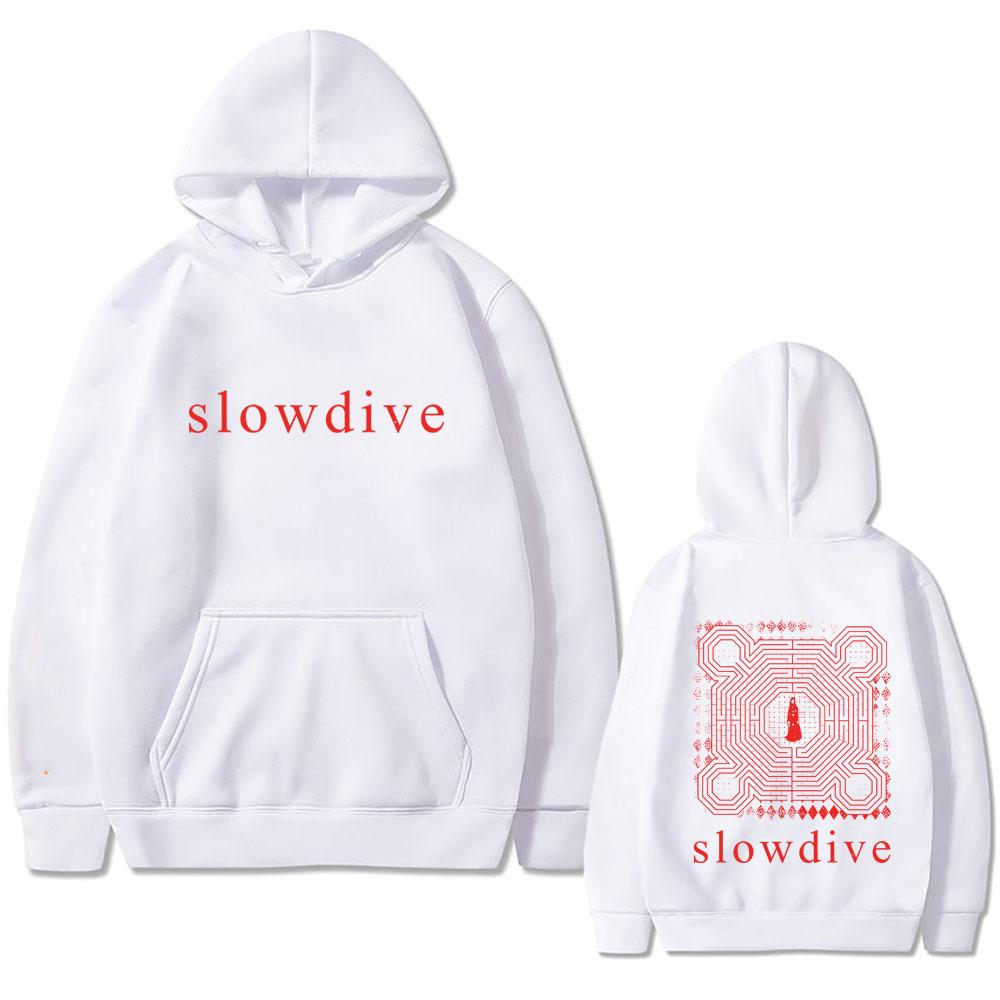 Rock Band Slowdive Everything Is Alive Print Hoodie Tour 90s Classic Vintage Unisex Oversized Streetwear Male Casual Hoodies