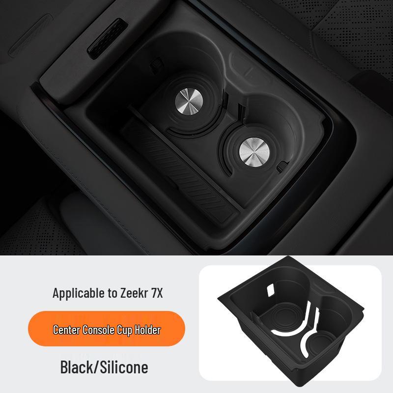 Caixas de Armazenamento Ocultas Compatíveis para 25 Modelos Zeekr 7X: Porta, Console Central, Debaixo do Assento, Apoio de Braço em Silicone