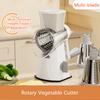 Multi-Function Rotary Cutter, Veggie Slicer, Cheese Shredder, 3-In-1 Interchangeable Blades Rotary Grinder With Hand Crank
