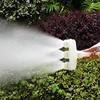 Garden Hose Nozzle 6-hole Design Three-Head Nozzle Rotation Adjustment Large Flow Multi-use Watering Heavy Duty Car Pet Washing Tool Watering