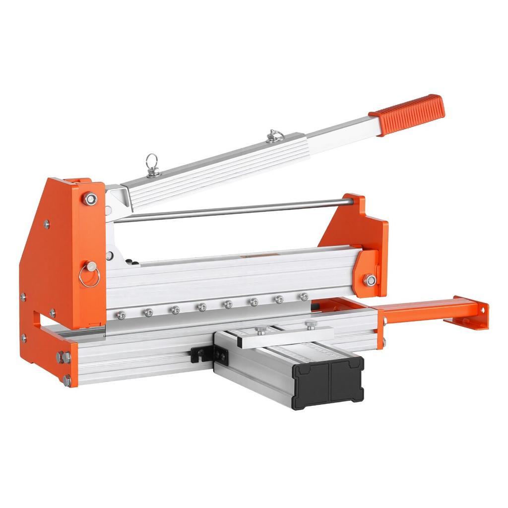 304.8mm Vinyl Floor Cutter, 12mm Thick Laminate Flooring Cutter with Upgraded Labor-Saving Aluminum-Alloy Lever, Telescoping Support Plate, Cuts
