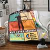Archery Silhouette Target Bow Arrow Four Seasons Blanket Customized With Your Name Lightweight And Warm Perfect Gift For Home Office Camping Sofa