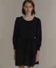Anoetic Anc Ribbon Shirring Dress_Black