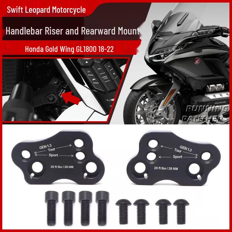 Honda Gold Wing GL1800 F6B Modified Handlebar Riser Rearward Shift Mount for 18-24 Models