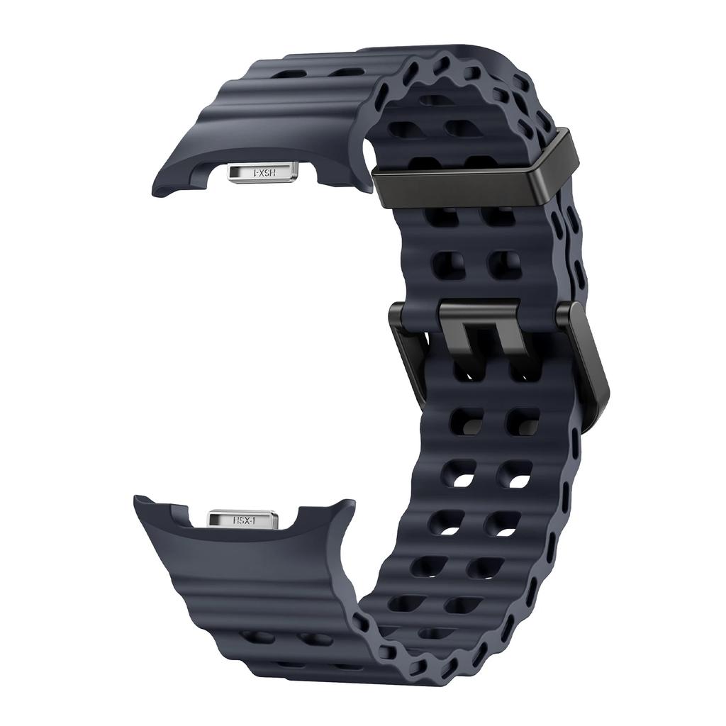 Sports Silicone Strap For Samsung Galaxy Watch 8 40 44mm Marine One-Tone Band Bracelet For Galaxy 8Classic 46MM Rubber Watchband