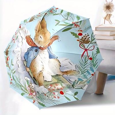 Peter Rabbit Automatic Open/Close Umbrella - Compact Travel Umbrella, Ideal Gift, Outdoor Accessory, 109