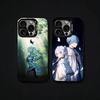 F-Frieren S-Sousou No Frieren Phone Case For iPhone17, 16,15,14,13,12 Pro Max Black Candy Matte Shockproof Cover